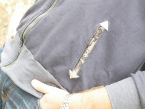 Zipp-Jacket von SaraJulez mit schmalen Taschen