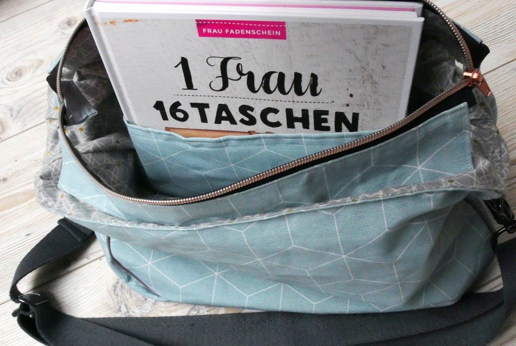 Handtasche "Anouk" von Frau Fadenschein mit innen liegendem Steckfach