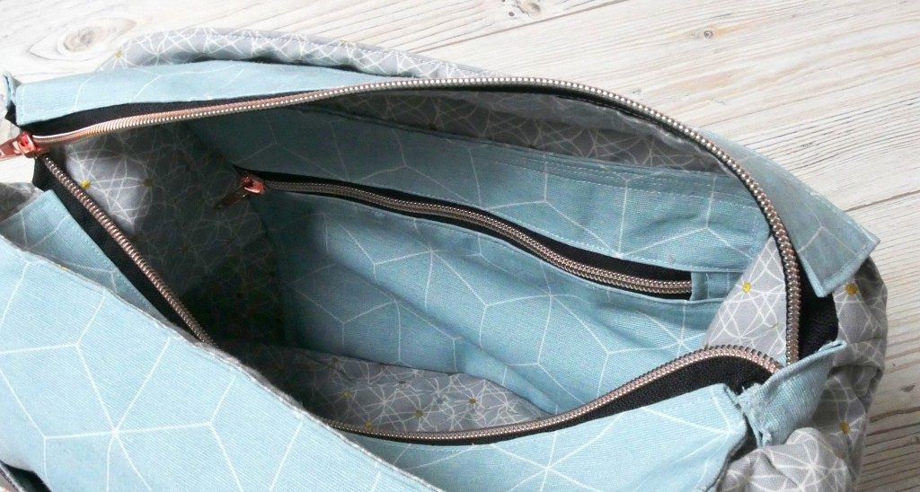 Handtasche "Anouk" von Frau Fadenschein mit innen liegendem Reißverschlussfach